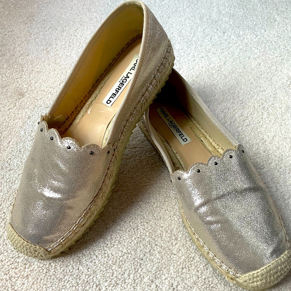 Karl Lagerfeld flat shoes